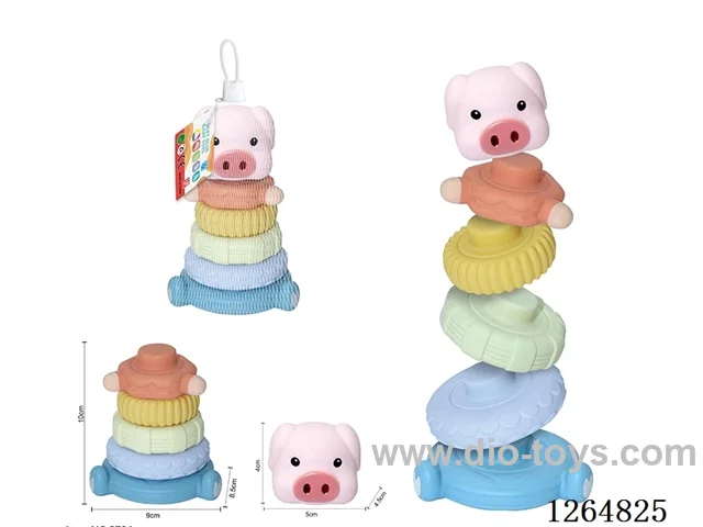 Soft Rubber Stacking Game 6PCS