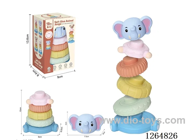 Soft Rubber Stacking Game 6PCS