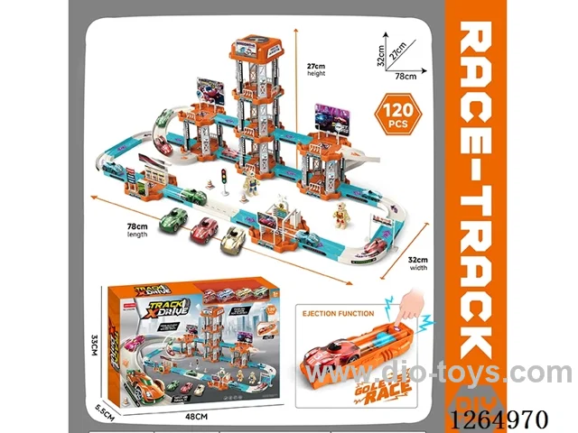 Catapult Track Car Racing 120PCS