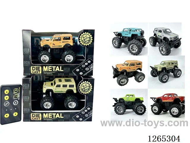 1:64 RC alloy car included battery 6 mixed