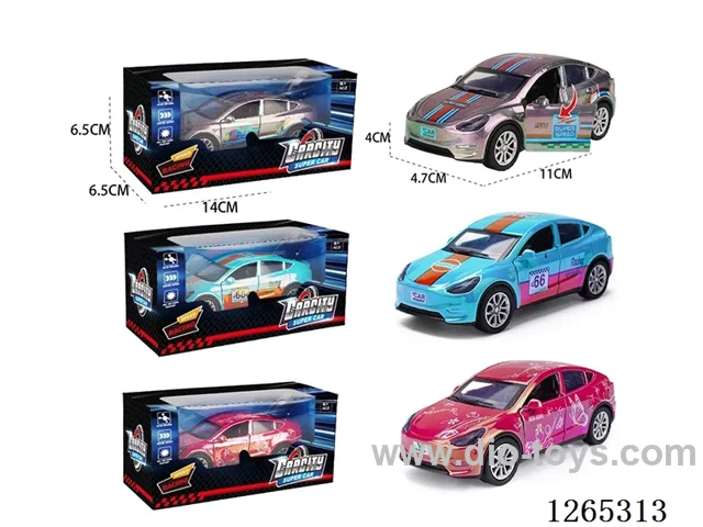 1:36 pull back alloy car 3 colors