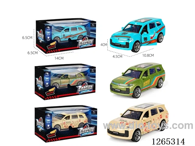 1:36 pull back alloy car 3 colors