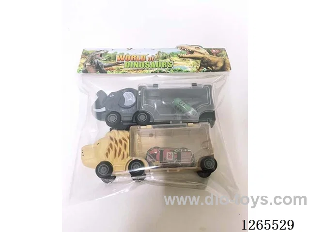 dinosaur car set
