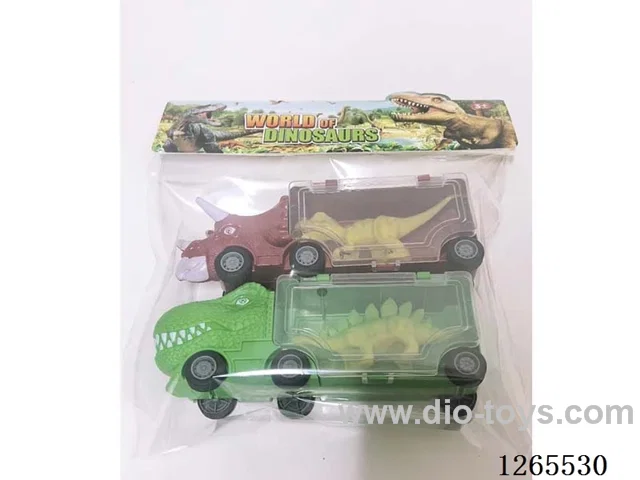 dinosaur car set