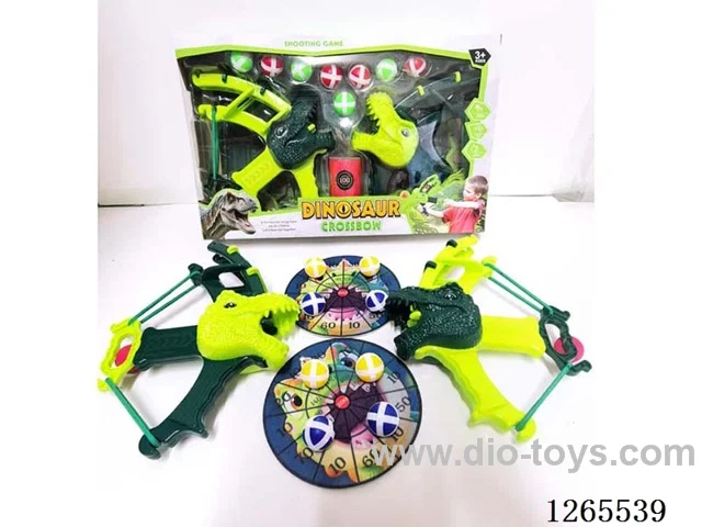 Bow and Arrow Dinosaur Gun with Sticky Balls 2 colors