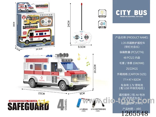 1:18 4ch RC car W L/M included battery