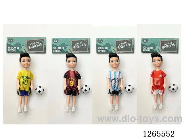 5 inch Soccer Doll 4 mixed