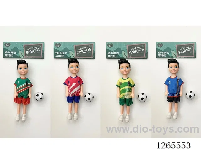 5 inch Soccer Doll 4 mixed
