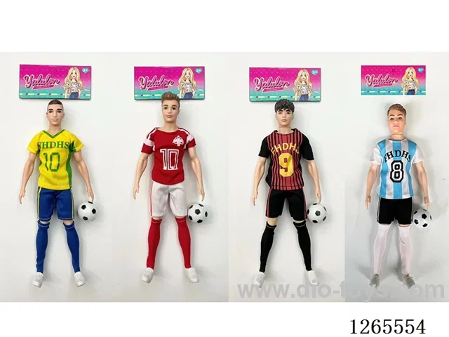 11.5 inch Soccer Doll 4 mixed