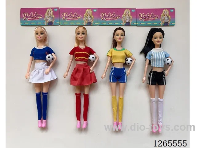 11.5 inch Soccer Doll 4 mixed