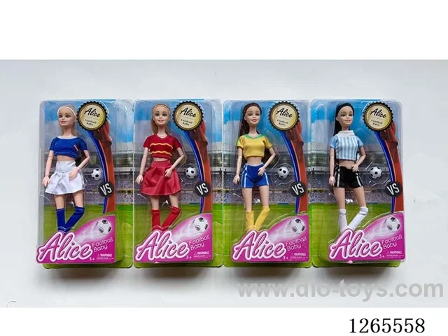 11.5 inch Soccer Doll 4 mixed