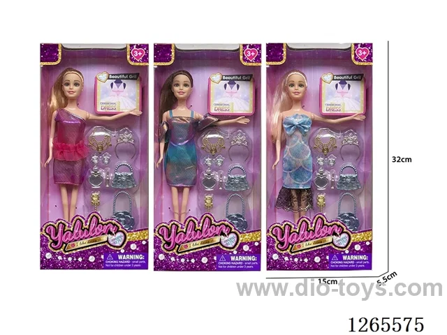 11.5 inch Barbie set 3 mixed