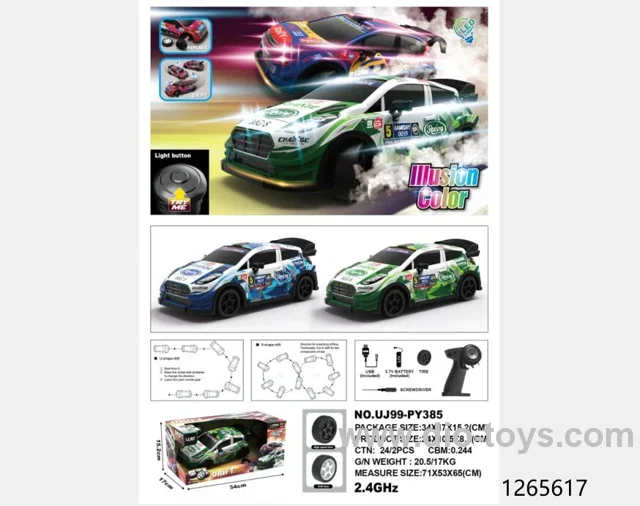 1:18 rc drift car with light/try me，include battery