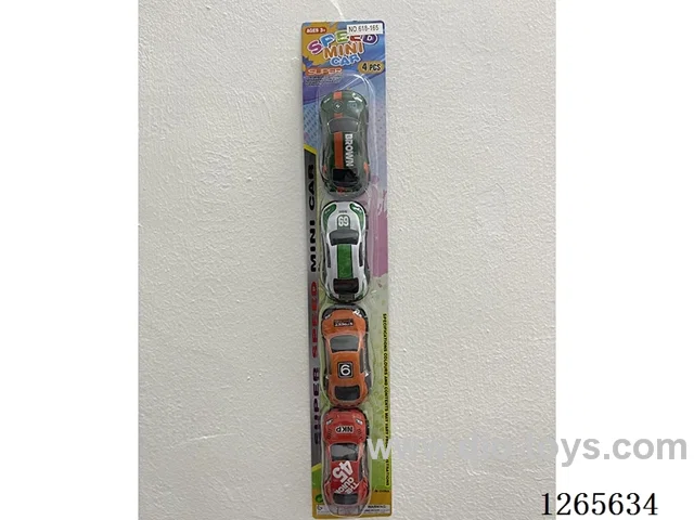 pull back alloy car 4PCS