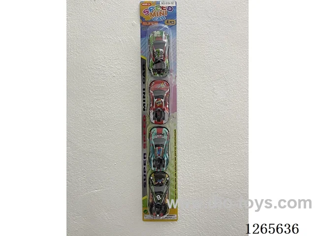 pull back alloy car 4PCS