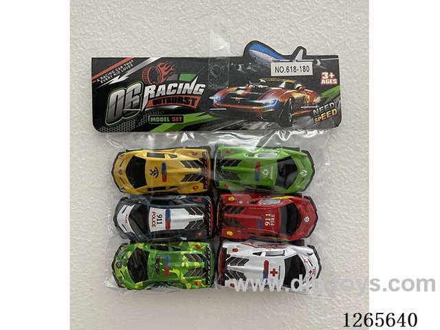 pull back alloy car 6PCS