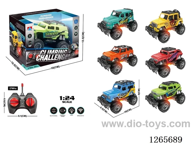 1:24 4ch rc car with light not included battery 6 mixed