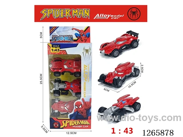 1:43 pull back alloy car 3PCS