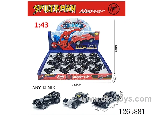 1:43 pull back alloy car 12PCS