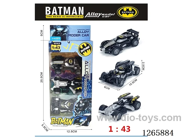 1:43 pull back alloy car 3PCS