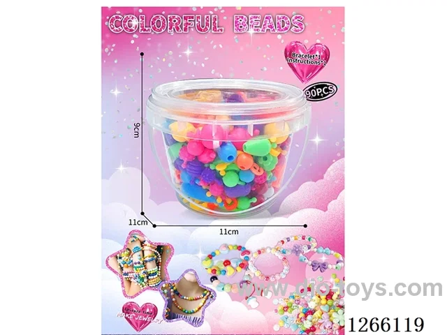190PCS DIY Beaded Jewelry Set, Bracelet*2; Instruction Manual*1