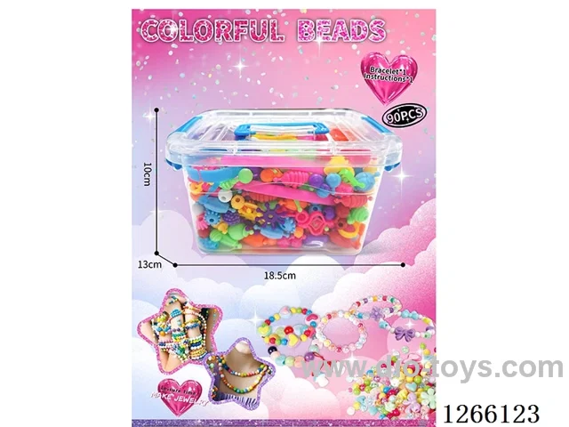 465PCS DIY Beaded Jewelry Set, Headbands*2; Bracelets*6, Instruction Manual*1