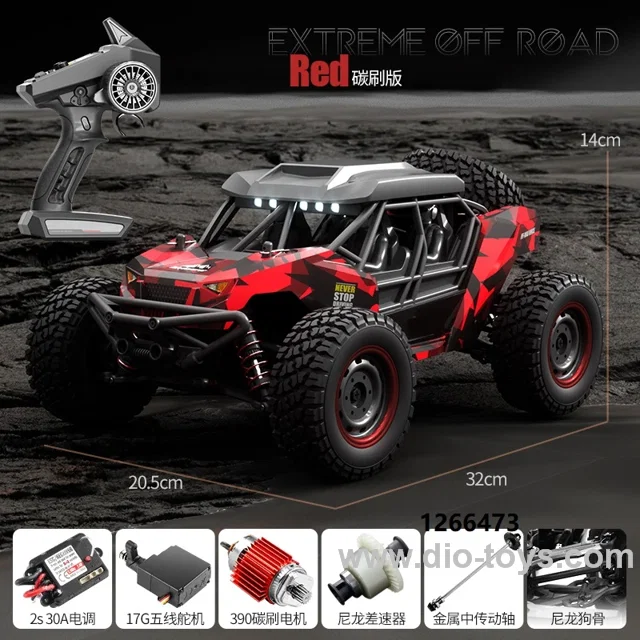 RC Car 1/16 4WD 38KM/H High Speed Car 2.4G Brushed Motor Racing Radio Control Drift Truck Crawler Toys RTR in color box