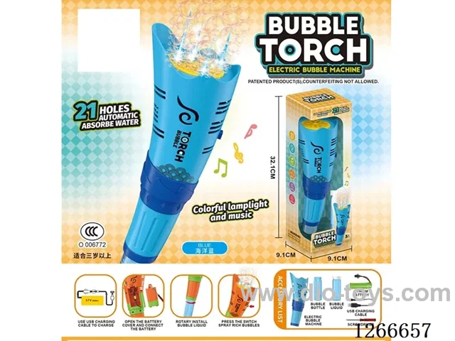 21-holes bubble machine W L/M included battery