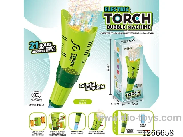 21-holes bubble machine with light not included battery