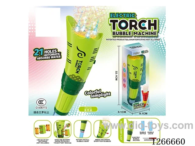 21-holes bubble machine with light not included battery