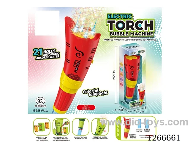 21-holes bubble machine with light not included battery