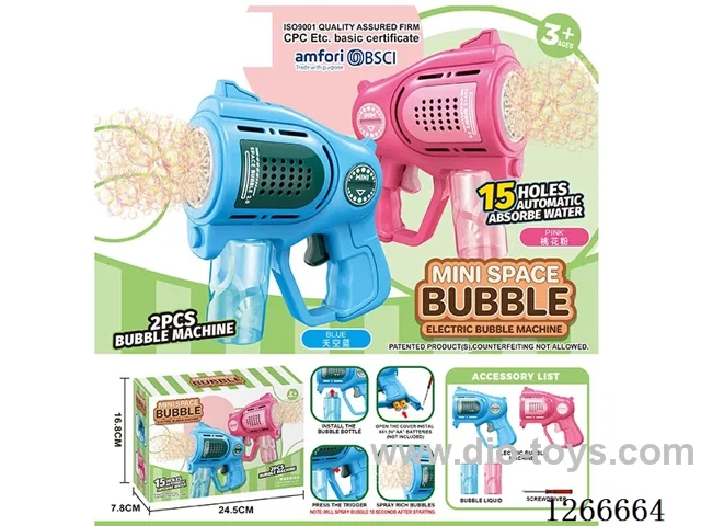 15-holes bubble machine 2PCS not included battery