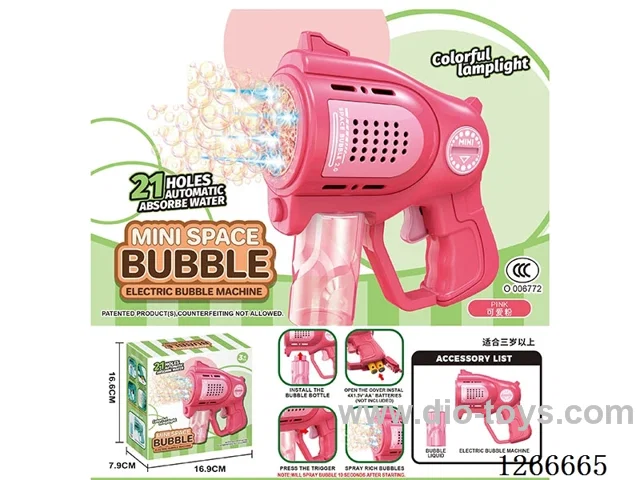 21-holes bubble machine not included battery