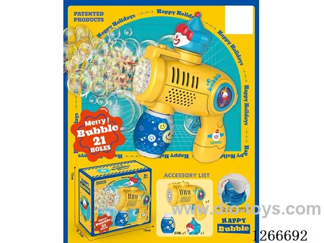 21-holes bubble machine with light not included battery