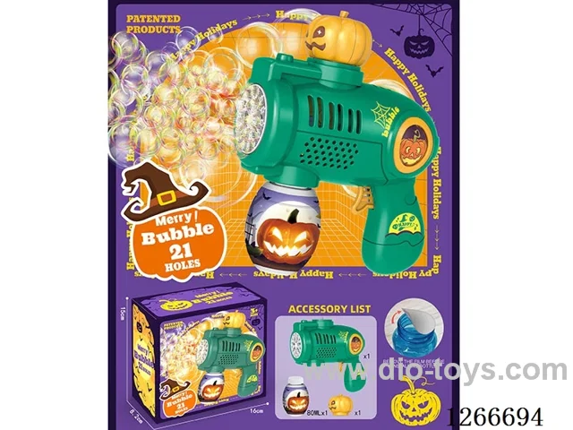 21-holes bubble machine with light not included battery