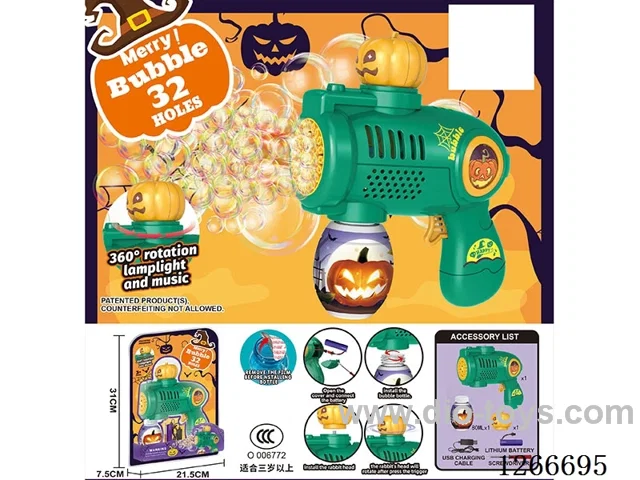 32-holes bubble machine W L/M included battery