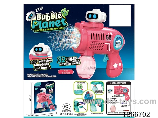 32-holes bubble machine W L/M included battery