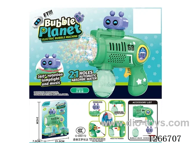 21-holes bubble machine W L/M not included battery