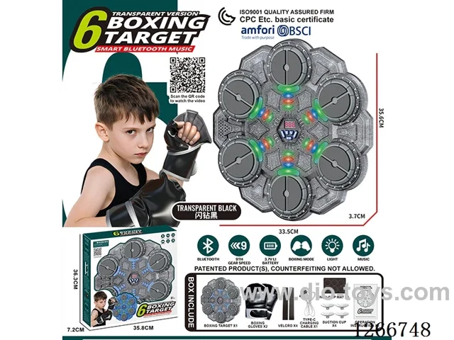 6-Button Smart Bluetooth Music Punching Target included battery