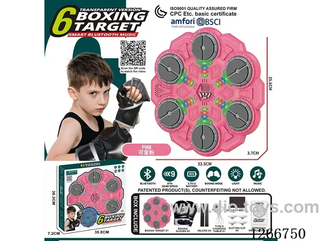 6-Button Smart Bluetooth Music Punching Target included battery