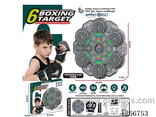 6-Button Smart Bluetooth Music Punching Target included battery