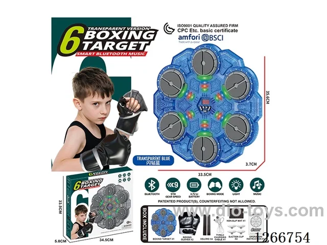6-Button Smart Bluetooth Music Punching Target included battery