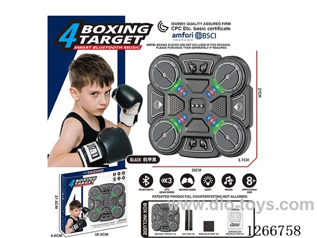 4-Button Smart Bluetooth Music Punching Target not included battery(Without Gloves)
