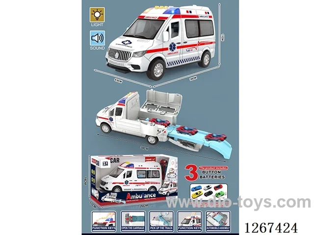 Rail-Launched Inertial car with music/2 free wheel alloy cars