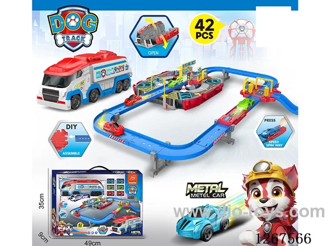 Launch Pad Alloy Rail Car (42PCS) with 6 Small Cars