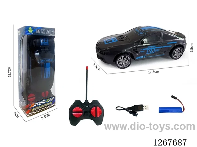 1:24 27MHZ 4ch RC car included battery