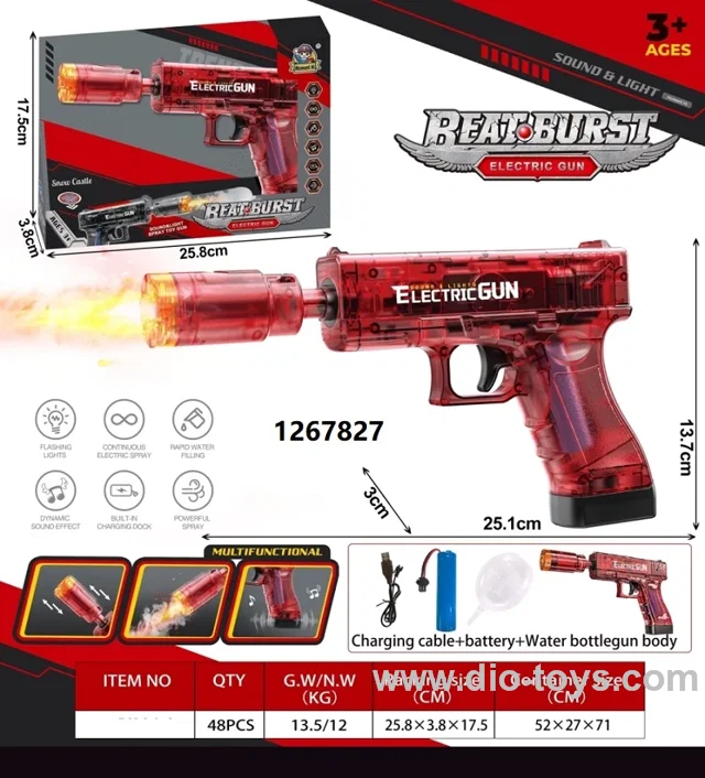 Glock Electric Gun with Lighting&Sound&Lighting in color box