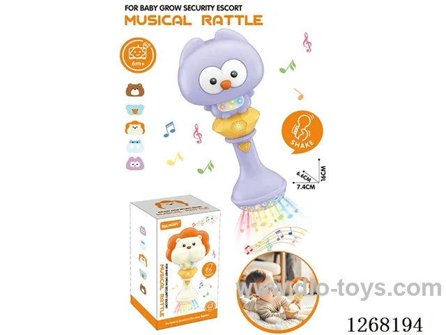 Rattle Music Stick (Requires 2*1.5V AAA batteries, not included)