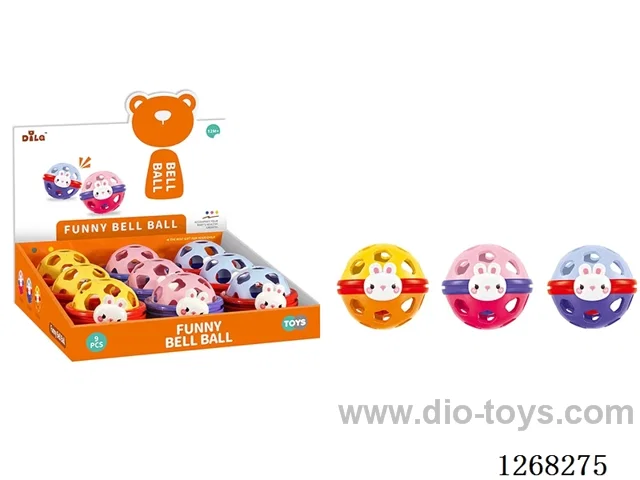 Soft Rubber Rattle Balls 9PCS