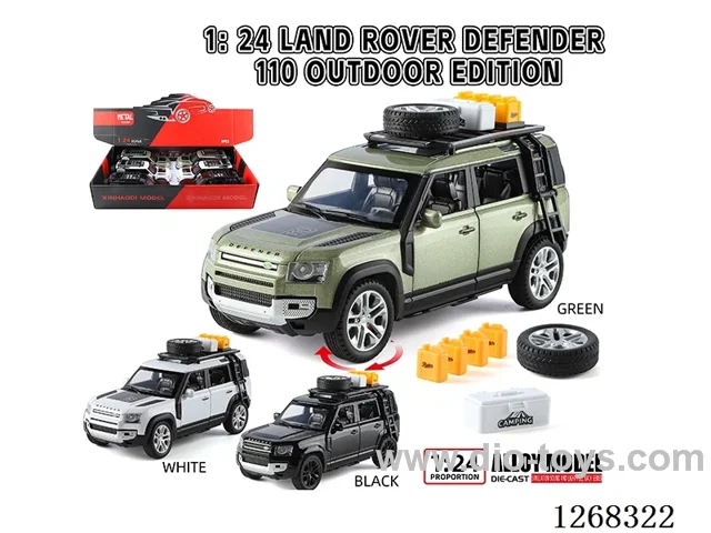 1:24 pull back alloy car W L/M 6PCS